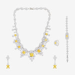 Load image into Gallery viewer, Noor-e-sunehri Diamond Necklace Set
