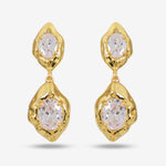 Load image into Gallery viewer, Sculpted Crystal Danglers