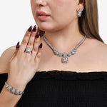 Load image into Gallery viewer, Cubette Diamond Necklace Set