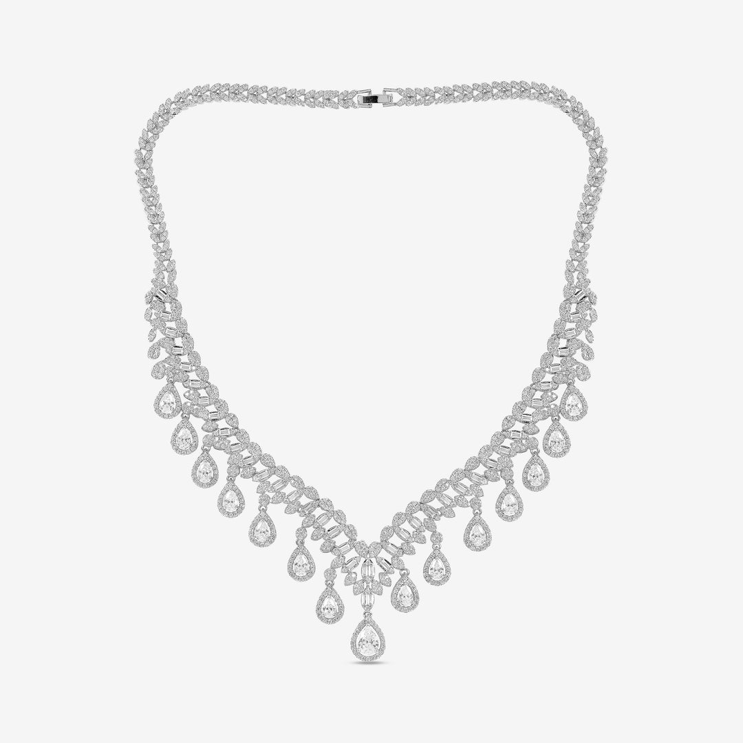 Crown Jewel Diamond Necklace Set