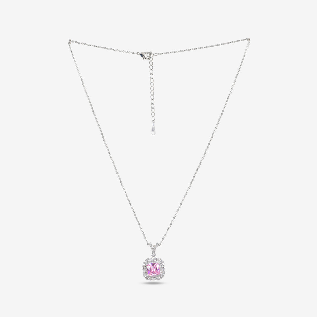 Rose Halo Pendant Set