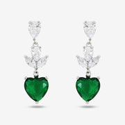 Heart Of Emerald Necklace Set