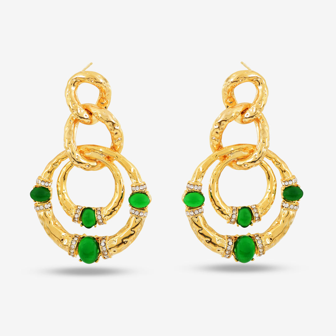 Golden Cascade Earrings