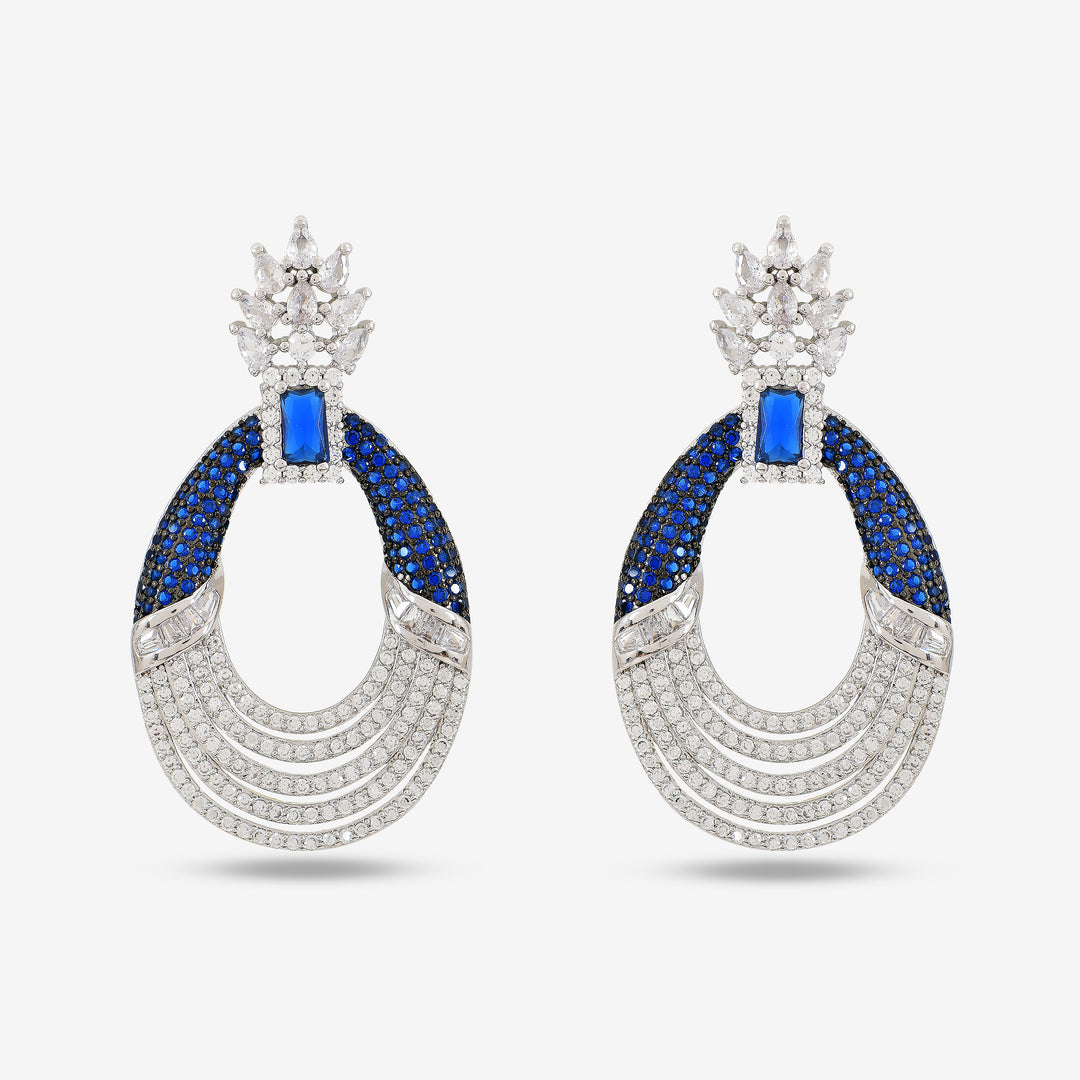 Blue Halo Earrings