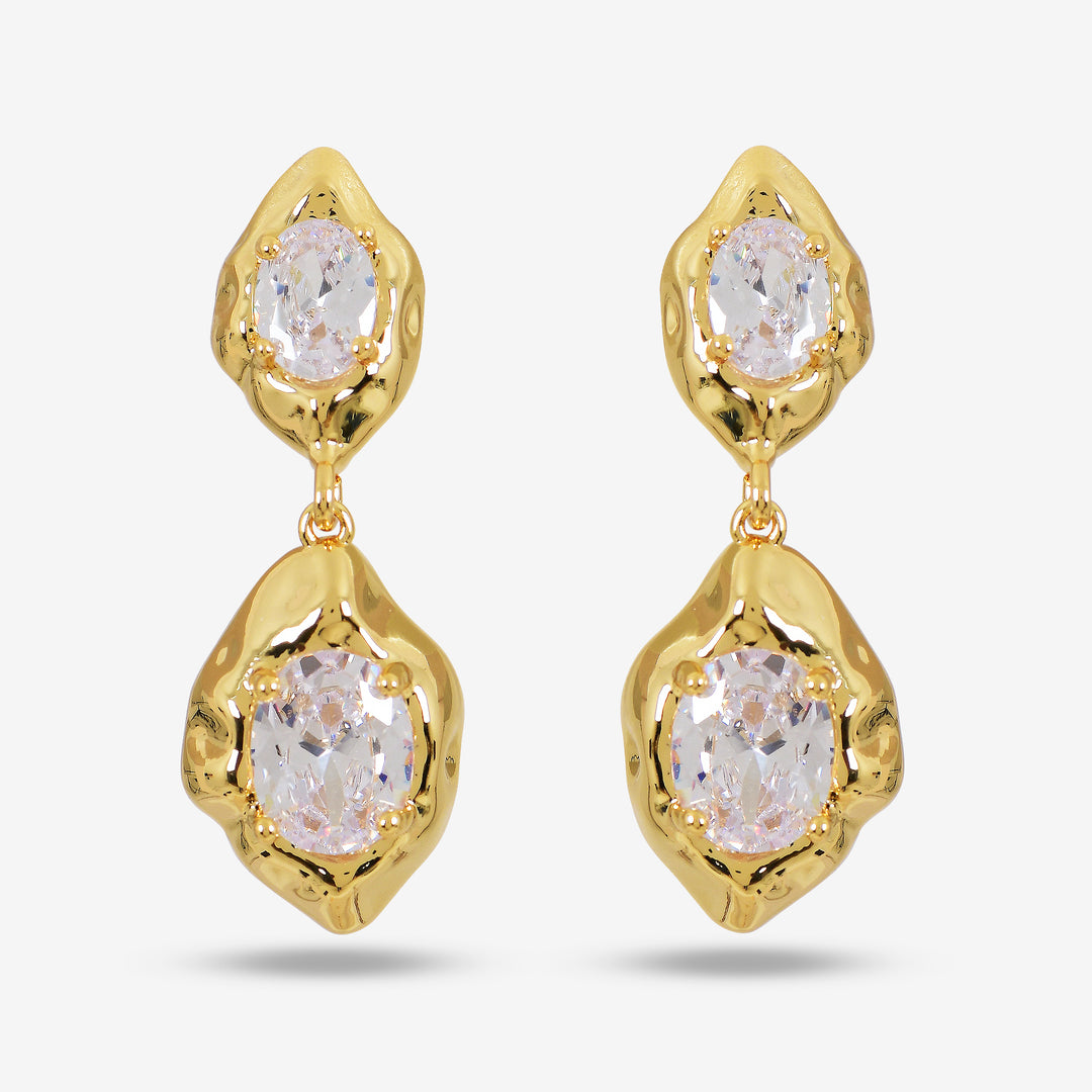 Sculpted Crystal Danglers