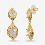 Load image into Gallery viewer, Sculpted Crystal Danglers
