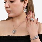 Load image into Gallery viewer, Zoya Rose Pendant Set
