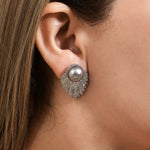 Load image into Gallery viewer, Moonlit Plume Studs
