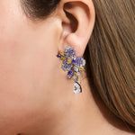 Load image into Gallery viewer, Purple Whim Earrings
