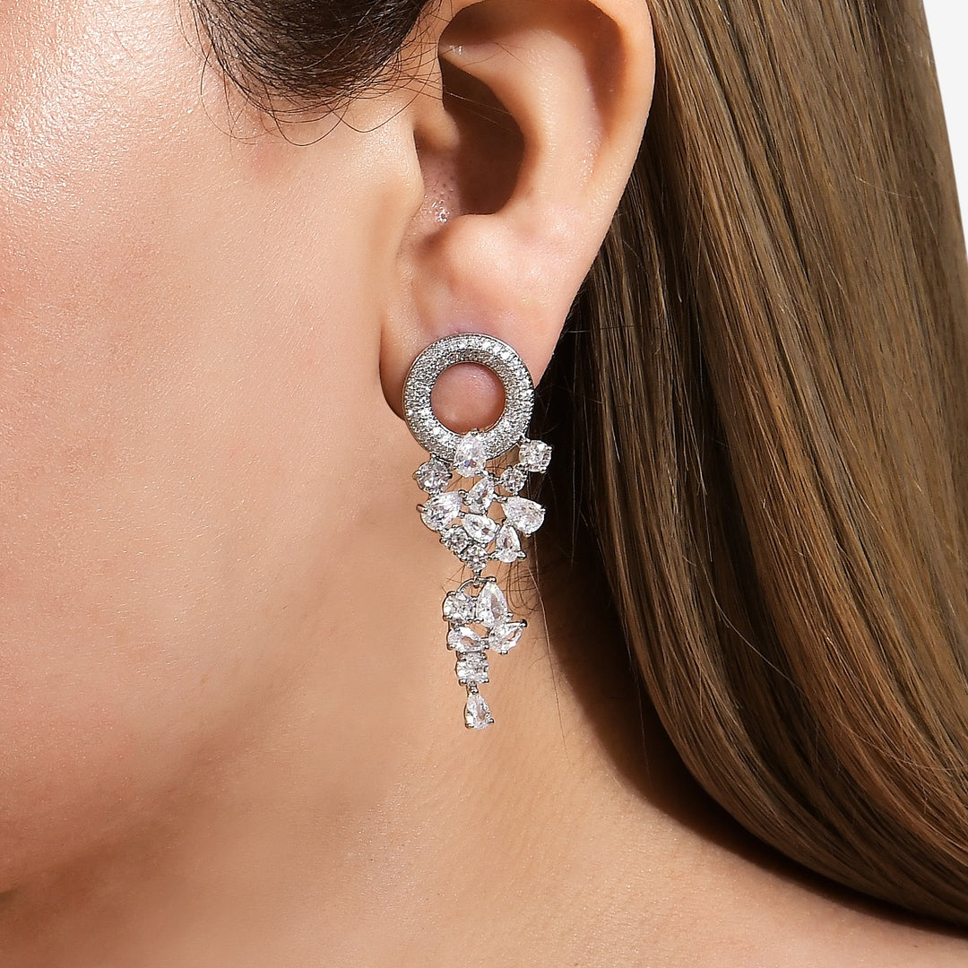 Diamond Veil Earrings