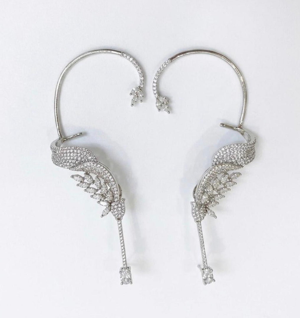 Silver Willow Ear Cuff
