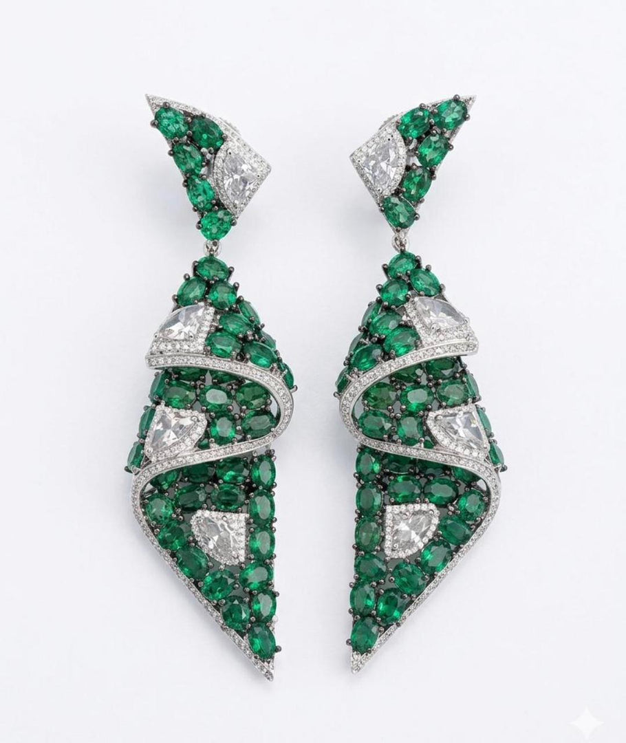 The Emerald Glaze Danglers