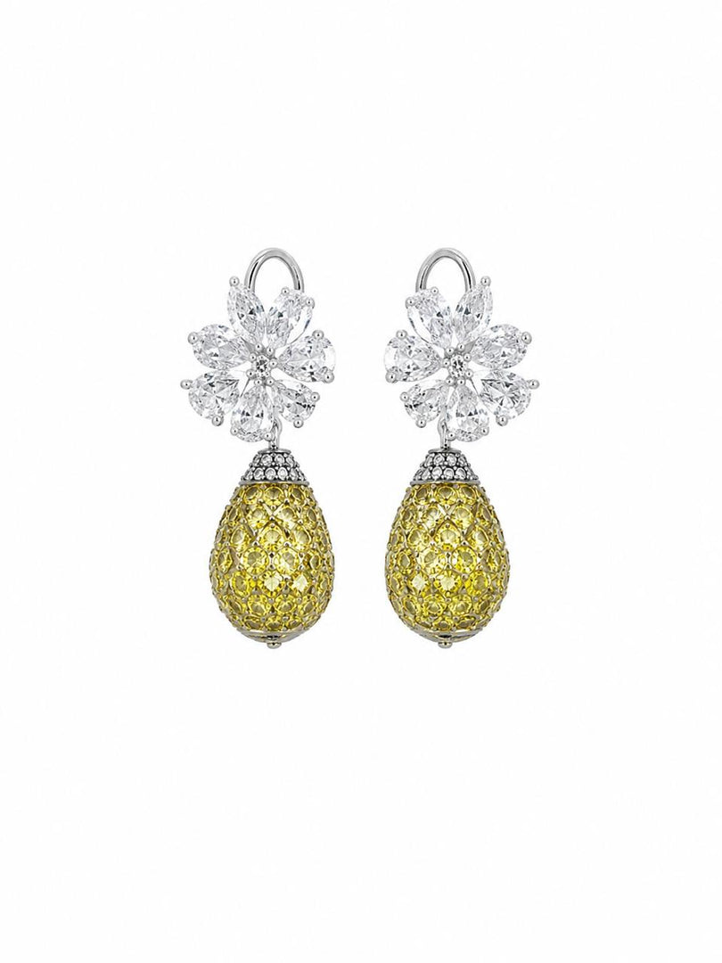 Golden Orbit Drop Earrings