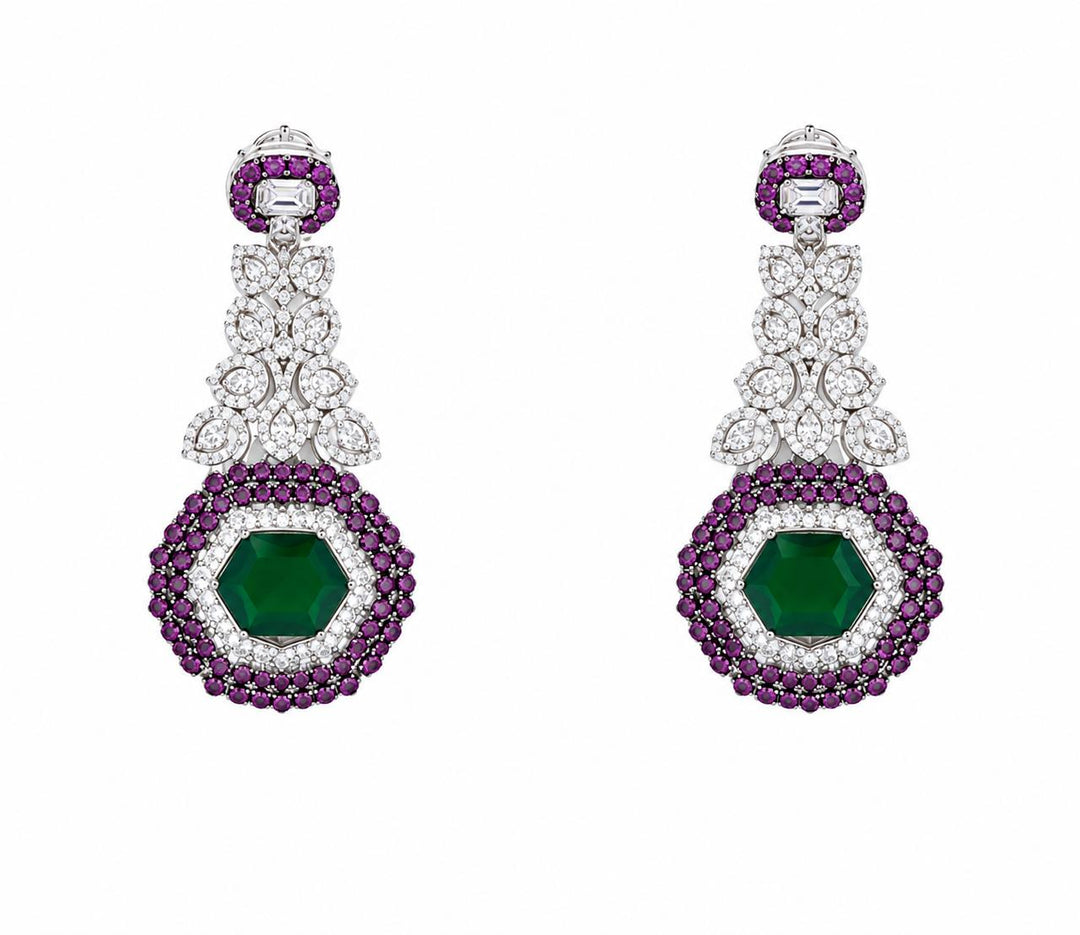 Aks-e-Gulzar Diamond Necklace Set