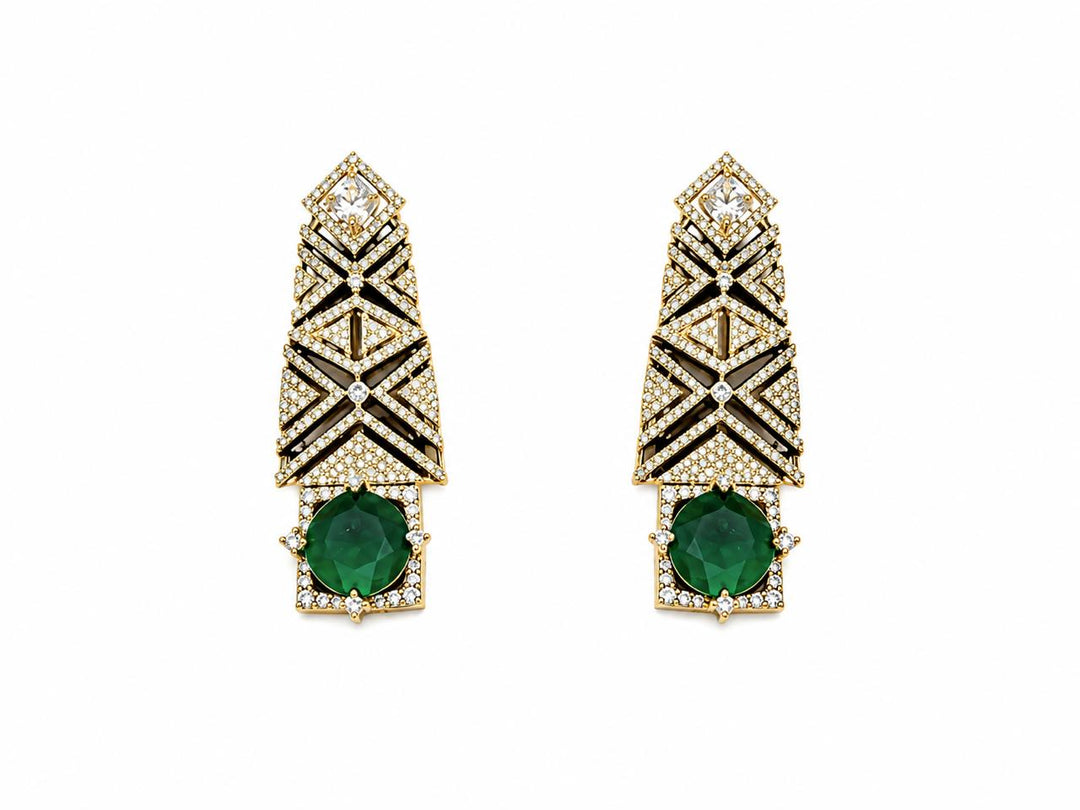 Glint Green Necklace Set