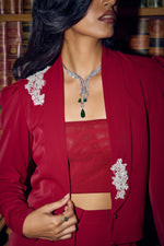 Load image into Gallery viewer, Gehra Noor Diamond Necklace Set