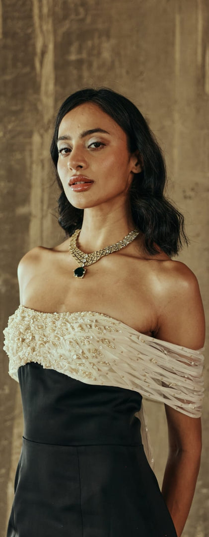 Glint Green Necklace Set