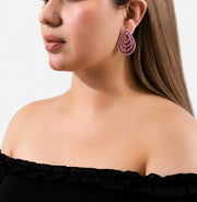 Gul-e-Ruby Earrings
