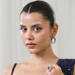 Load image into Gallery viewer, Blue Halo Earrings
